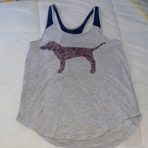 Victoria Secret PINK bling racerback tank top